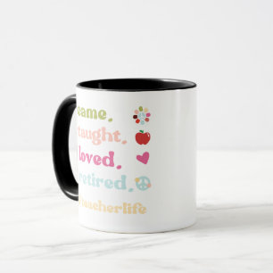 Caneca Professora Engraçado Aposentado Que Eu Ensinei Que