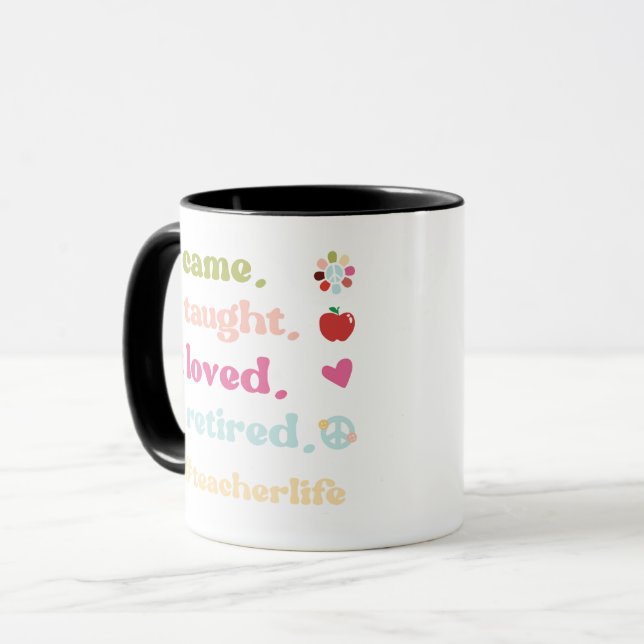 Caneca Professora Engraçado Aposentado Que Eu Ensinei Que (Frente Esquerda)