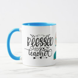 Caneca Professora Super-Heróis Abençoados Professora Clás