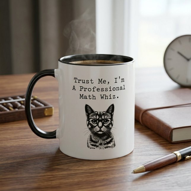 Caneca Profissional de Matemática Gênio Design Divertido  (Criador carregado)