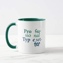 Caneca profissional do Typesetter