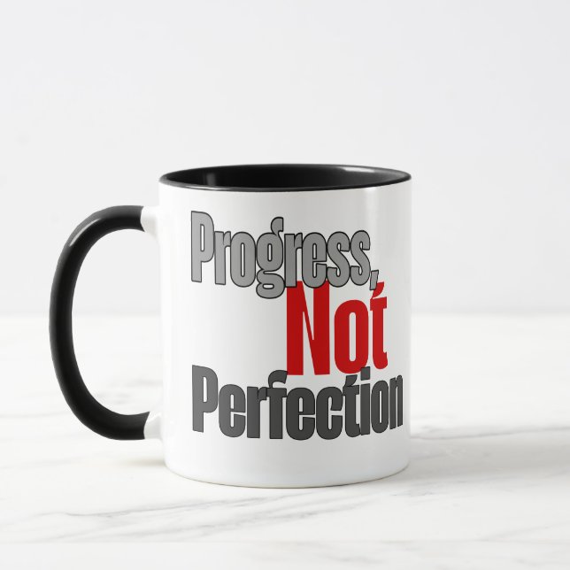 Caneca Progress not perfection  (Esquerda)
