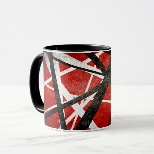 Caneca Projetista de abstrato de Rock Stripes (Frente Esquerda)