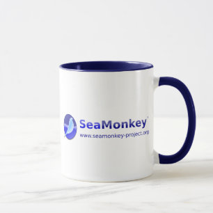 Caneca Projeto de SeaMonkey - logotipo horizontal