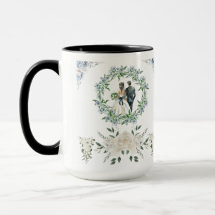 Caneca Promessa sob as Rosas branco