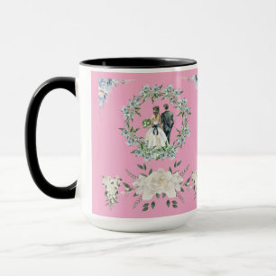 Caneca Promessa Sob as Rosas rosa