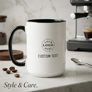 Caneca Promocional com Texto Personalizado e Logot