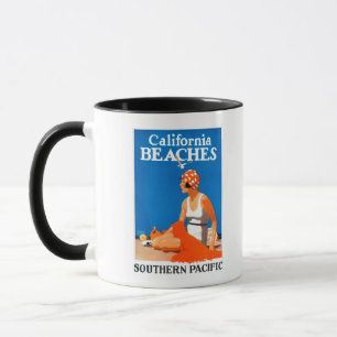 Caneca Promocional das praias da Califórnia