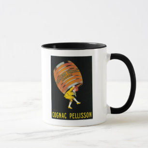 Caneca Promocional de Cognac Pellisson Poster França