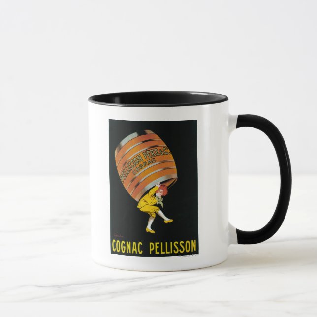 Caneca Promocional de Cognac Pellisson Poster França (Direita)
