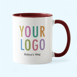 Caneca Promocional de logotipo personalizado Maroon Inner