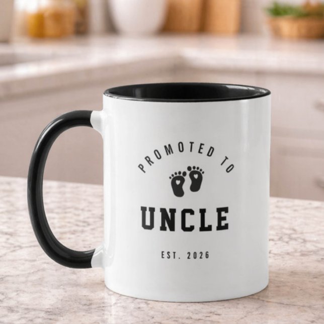 Caneca Promoted to Uncle Mug New Uncle Gift (Criador carregado)