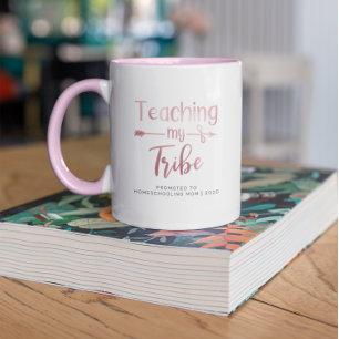 Caneca Promovida a Mãe Educadora em Casa Rose Gold