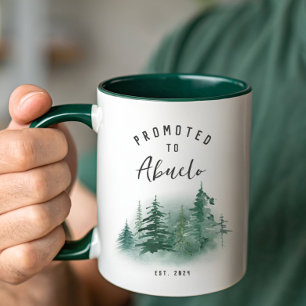 Caneca Promovido A Abuelo Ano Leste.
