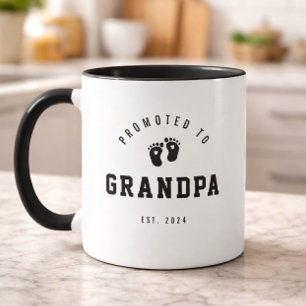 Caneca Promovido a Avô Pegadas