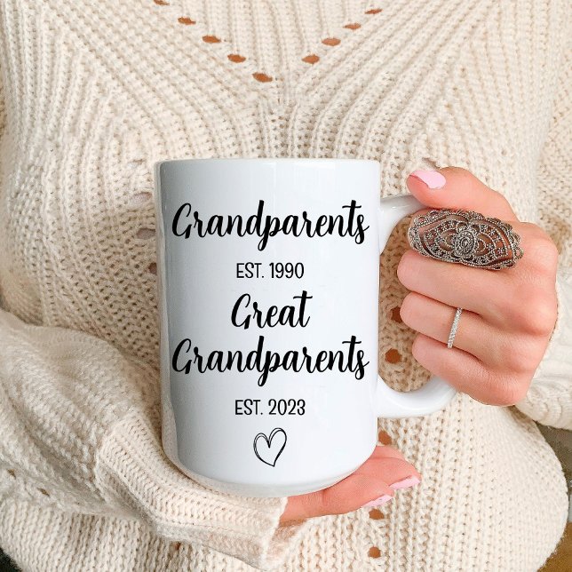 Caneca Promovido a Avós | Anúncio de gravidez (Promoted To Grandparents | Pregnancy Announcement Mug)