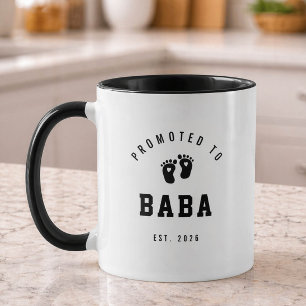 Caneca Promovido a presente de avô Baba para novos avós