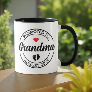 Caneca Promovido ao Anúncio de Gravidez Personalizada da 