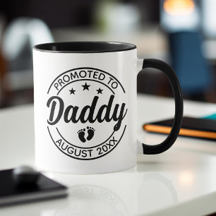 Caneca Promovido ao Anúncio de Gravidez Personalizada do 