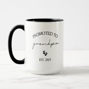 Caneca Promovido ao novo vovô de lançamento de gravidez G