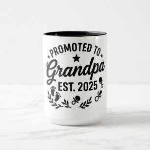 Caneca Promovido ao vovô EST. 2025