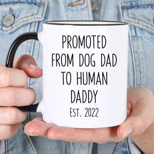 Caneca Promovido De Papai Cachorro Para Mamãe Humana Grav