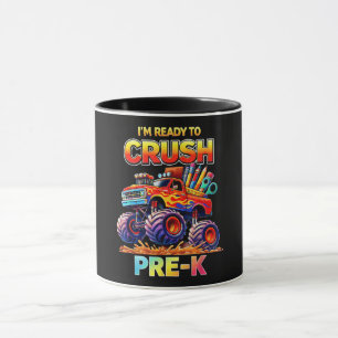 Caneca Pronto para Esmagar Caminhão Monstro Pré-Escolar d