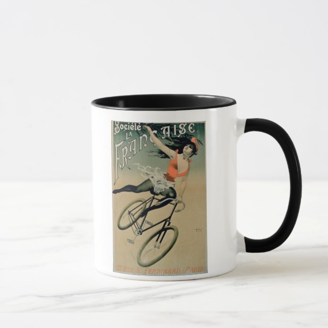 Caneca Propaganda de poster de "La Francaise Societe", (Direita)