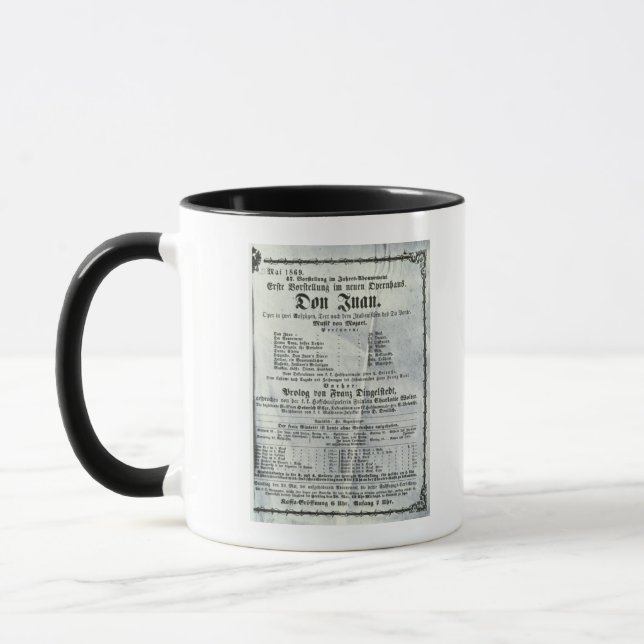 Caneca Propaganda de poster um desempenho 'de Don Juan (Esquerda)
