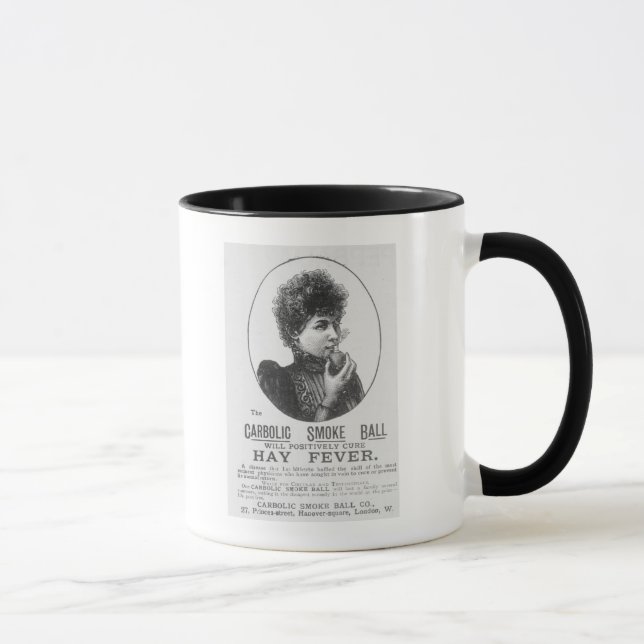 Caneca Propaganda para a bola de fumo carbólica (Direita)