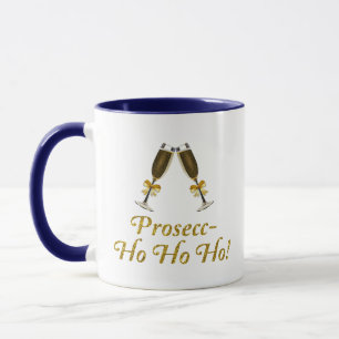 Caneca Prosecc-Ho Ho Ho! Festa de Natal do Funny Prosecco