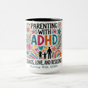 Caneca Prosperando com TDAH - "Paternidade com TDAH"