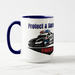 Caneca "Proteger e Servir"