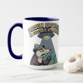 Caneca Protocolo Possum: Evacuamos À Noite
