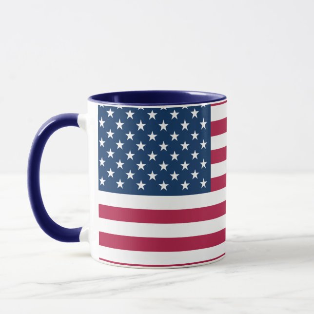 Caneca Proud Americans | Large 15 oz American Flag Mug (Esquerda)