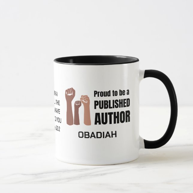 Caneca PROUD BLACK PUBLIEFD AUTHOR Melanin Christian (Direita)