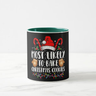Caneca Provavelmente Assa Biscoito de Natal Família Natal