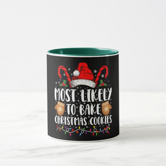 Caneca Provavelmente Assa Biscoito de Natal Família Natal (Centro)