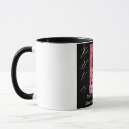 Caneca Provérbios 31 Mug de café preto e rosa para mulher