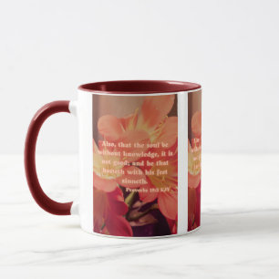 Caneca Proverbs 19:2 KJV Bíblia Pic Verso Pic Mug De Dois