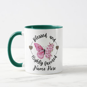 Caneca Psalm 88:4 Abençoada Borboleta Personalizada Altam