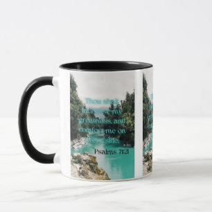 Caneca Psalms 71:21 KJV Bíblia Pic Verso Pic Tone Mug