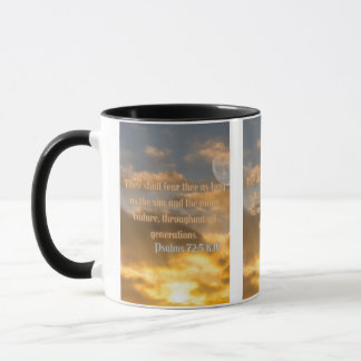 Caneca Psalms 72:5 KJV Bíblia Pic Verso Pic Tone Mug