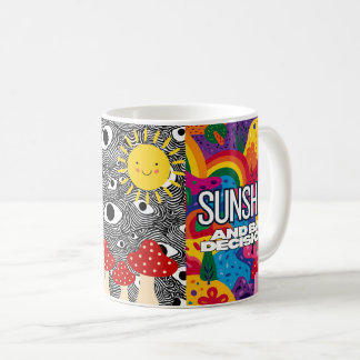 Caneca Psicodélica - Xícara de Café Colorida e Tri