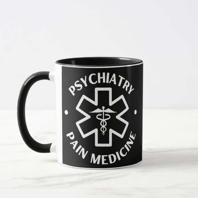 Caneca Psiquiatria Dor Medicina Médica Enfermeira Médica (Esquerda)
