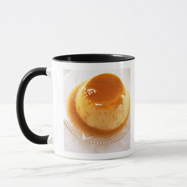 Caneca Pudim de creme caramel com caramelo (Esquerda)