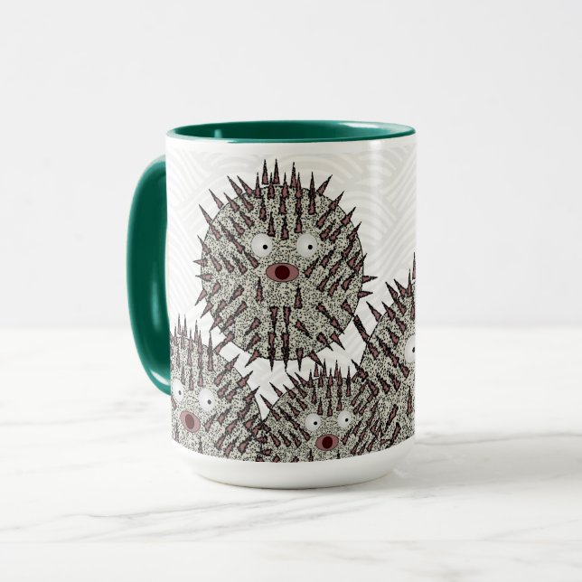 Caneca Puffer Fish Mug (Frente Esquerda)