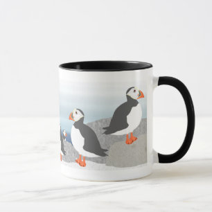 Caneca Puffins Mug