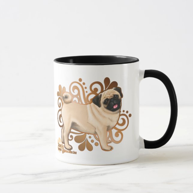 Caneca Pug Fawn (Direita)