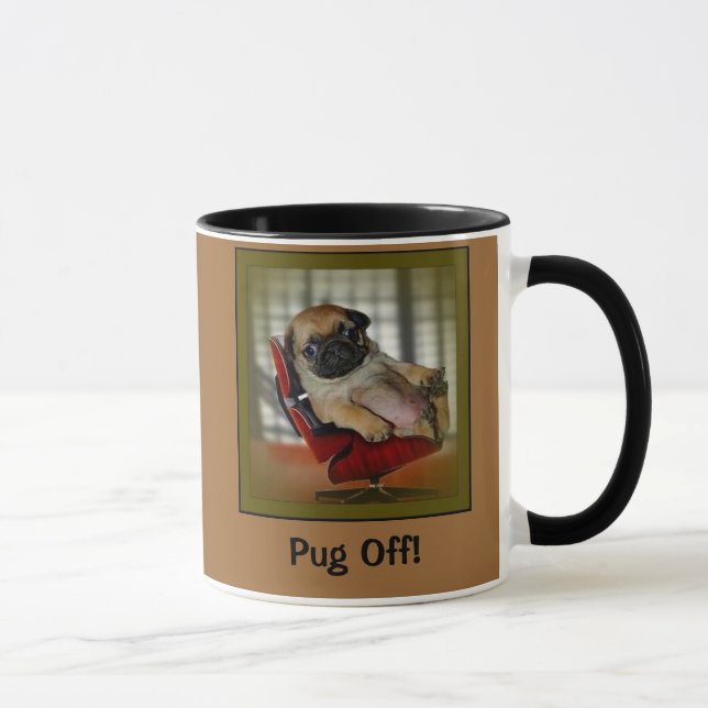 Caneca Pug fora! (Direita)